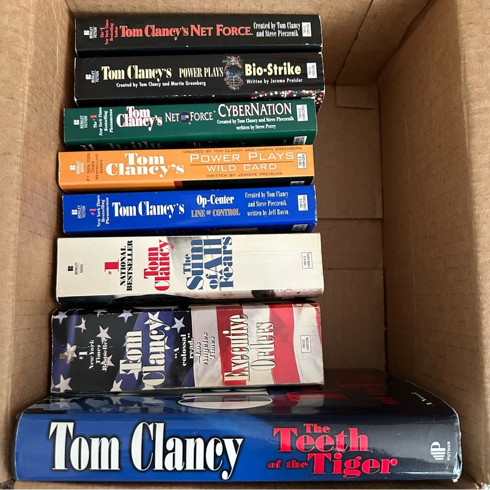 8 Tom Clancy Book Lot - Picture 3 of 3
